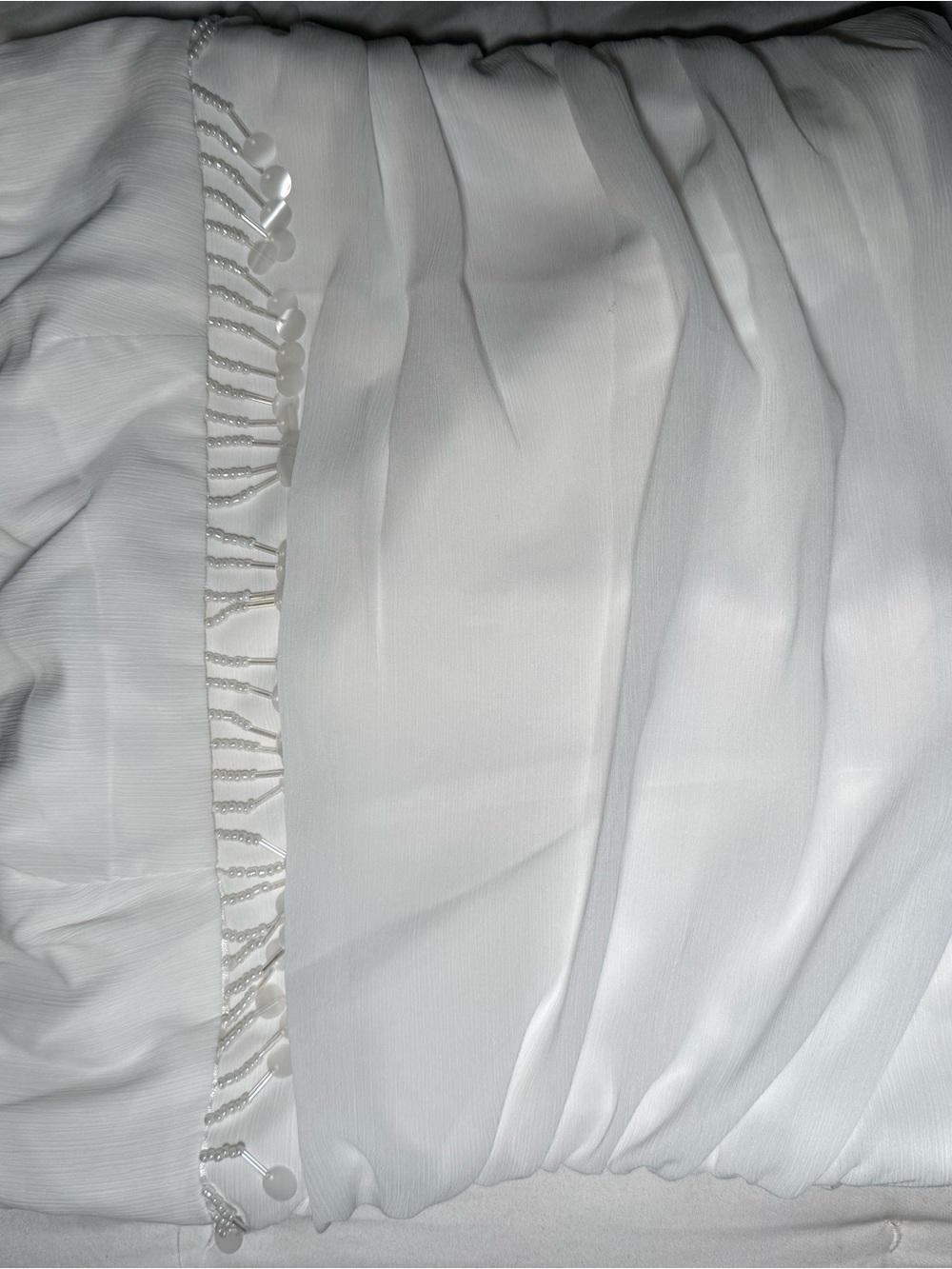 Peppermayo White Beaded Strapless Skirt Set - Picture 8 of 11